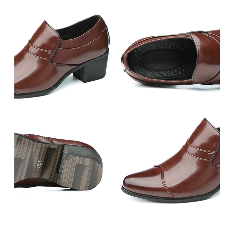 Zapatos Hombre Charol Negros Clásicos Punta Puntiaguda Formales | Fiesta