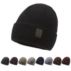 Gorro Punto Grueso Terciopelo Térmico Ajustable | Invierno Frío Montañismo Unisex