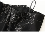 Falda Vintage de Satén | Estampado Floral Elegante