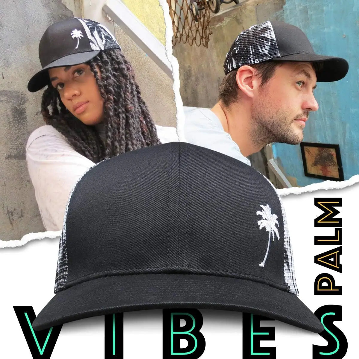 Trucker Cool Designs Transpirable Cocoteros Bordado Béisbol Sombra al aire libre Protección solar Gorra de malla Sombrero para el sol para hombres y mujeres