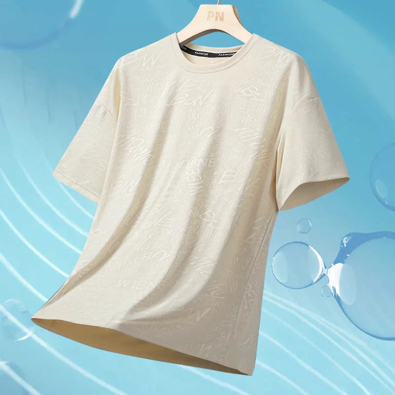 Camiseta Ticotrendy Hombre Manga Corta Cuello Redondo Casual | Transpirable Ligera