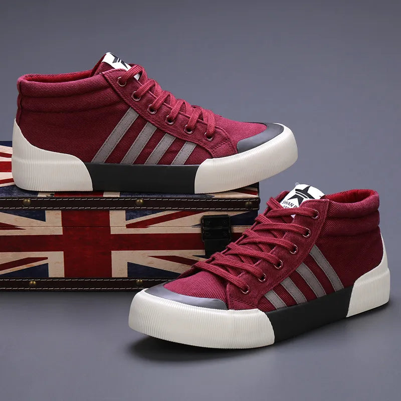 Zapatos Harajuku para Hombre | Lona Verde y Vulcanizada  | Ticotrendy