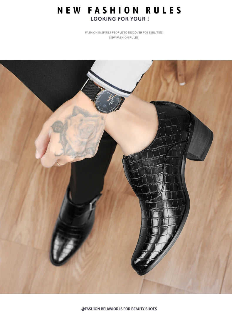 Zapatos Oxford Charol Marrones Hombre | Clásicos Punta Puntiaguda Con Cordones Boda