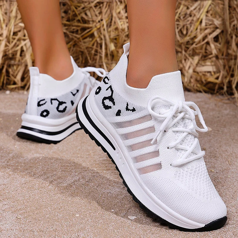 Zapatillas Transpirables con Agujeros | Suela Gruesa | Estampados | Talla Grande | 2025