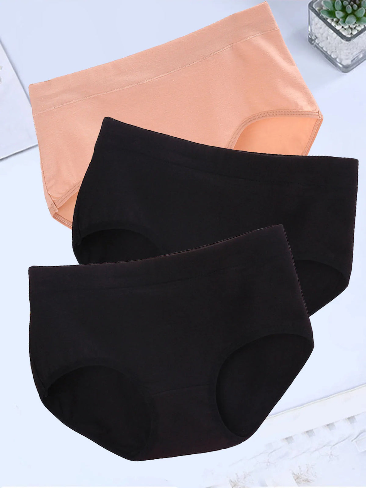 3 Paquete Bragas Talla Grande | Algodón Sin Costuras | Tico Trendy