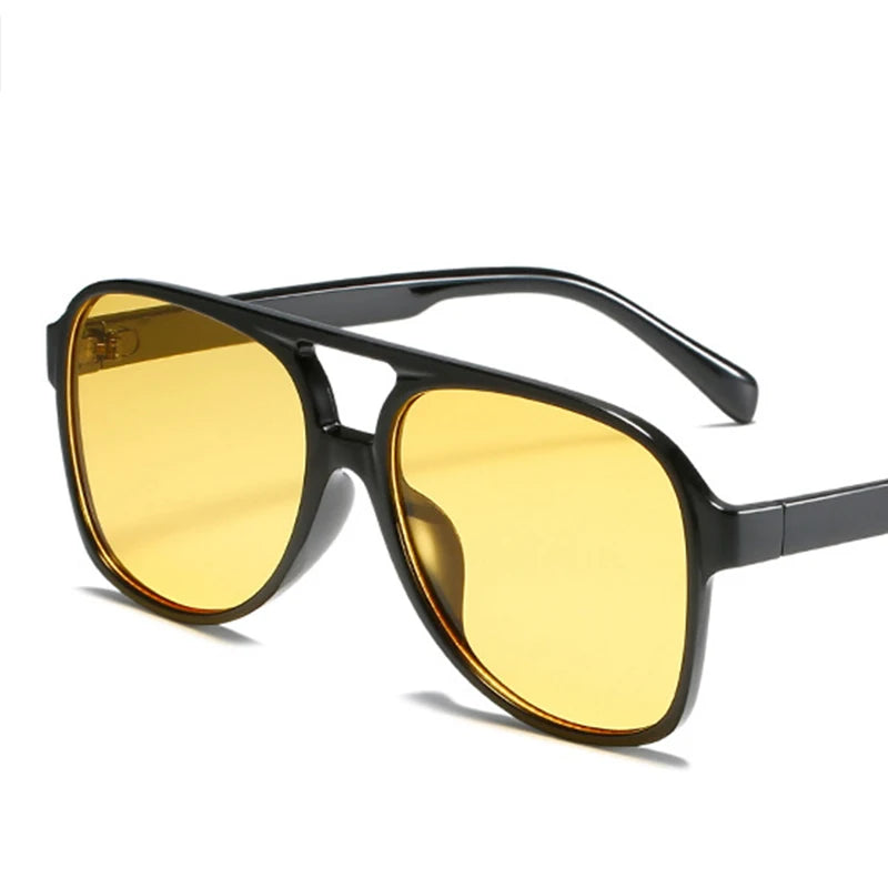 Gafas de Sol Cuadradas de Puente Doble Estilo Tendencia Tico