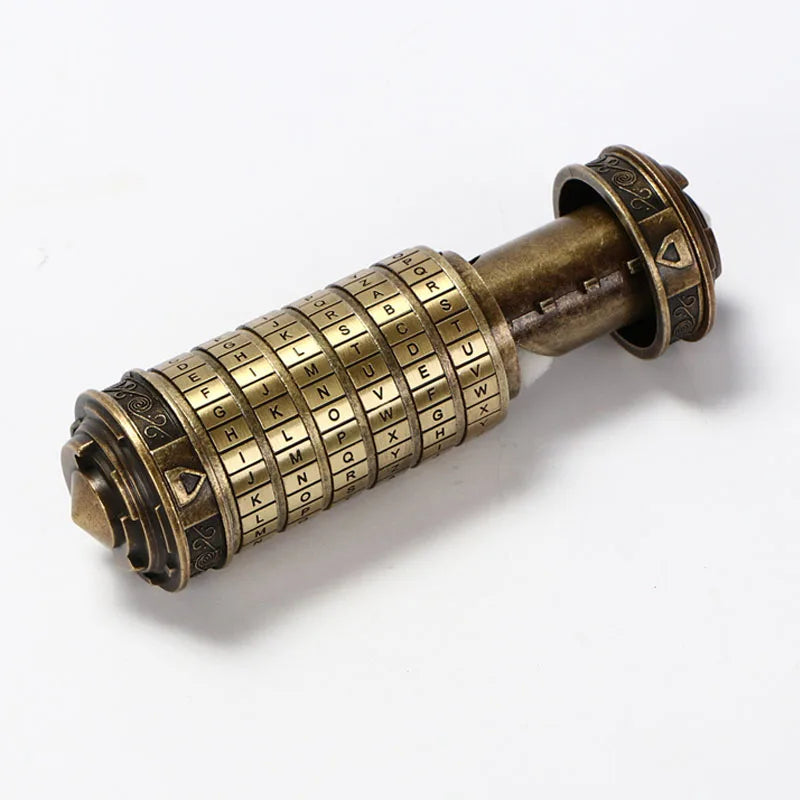 Cerradura de código Cryptex Da Vinci con compartimento oculto para anillos de dinero, joyería, regalos sorpresa románticos creativos interesantes