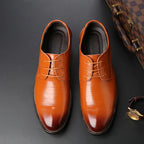 Zapatos Oxford de Cuero para Hombre | Nueva Suela Antideslizante | Ideal para Negocios y Bodas | Ticotrendy