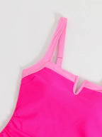 Traje de Baño Sexy de Cuello V y Cintura Alta | Playa