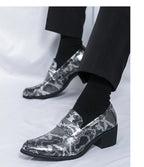 Zapatos Oxford Hombre Ticotrendy Piel Dividida Estampado Animal Sin Cordones | Elegantes