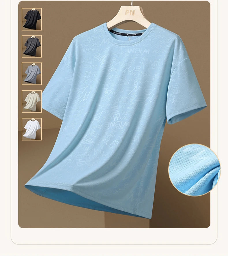 Camiseta Ticotrendy Hombre Manga Corta Cuello Redondo Casual | Transpirable Ligera
