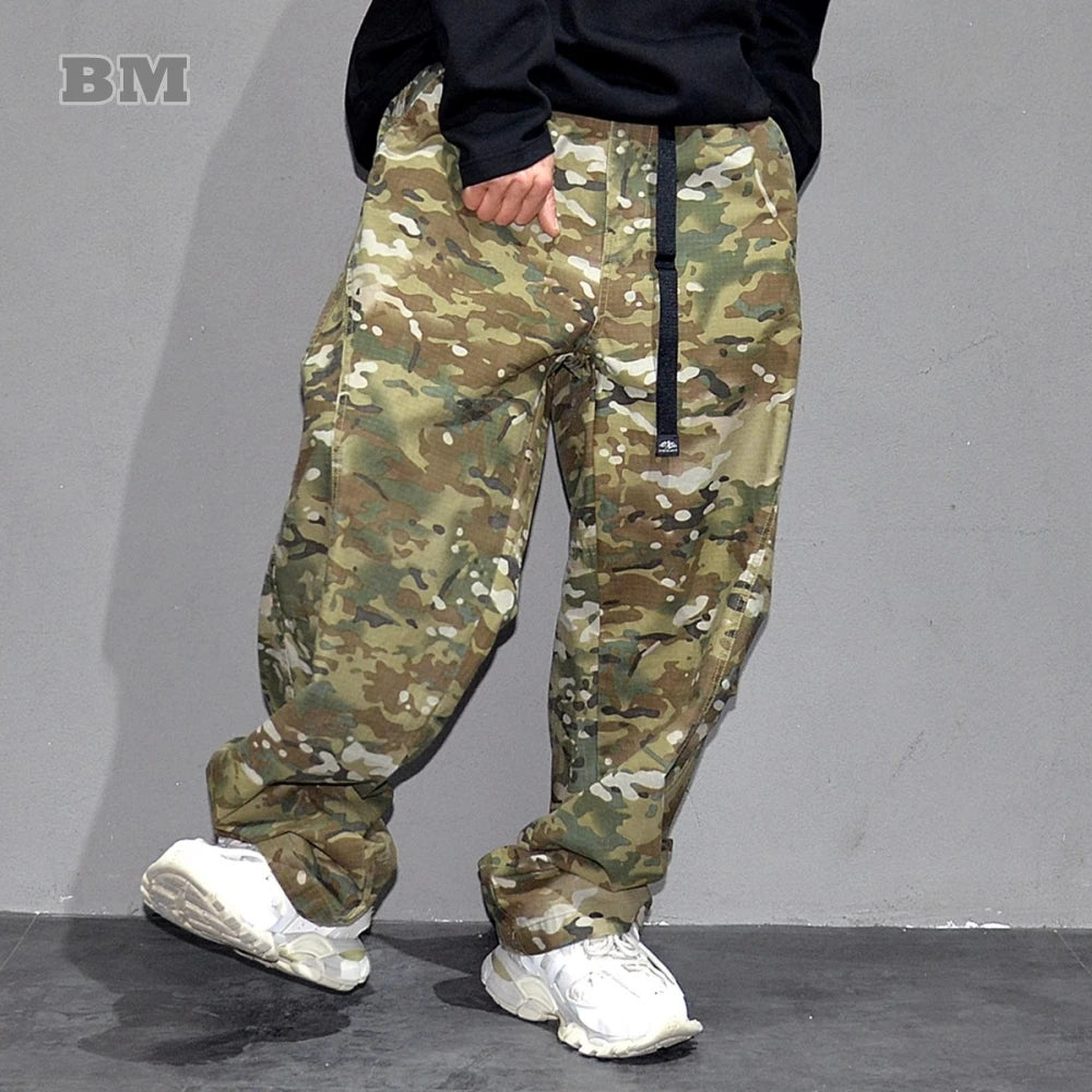 Pantalón Cargo Camuflaje | Estilo Hip Hop | Algodón | Ticotrendy