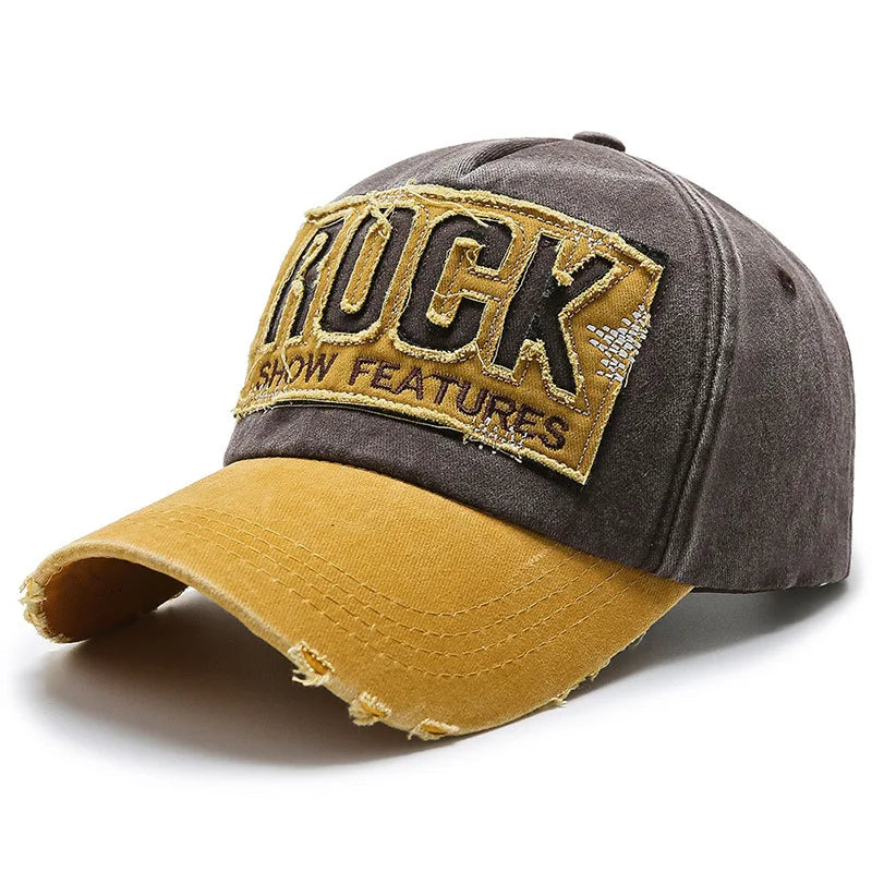 Gorra Vintage con Visera Curvada Bordada para Actividades al Aire Libre