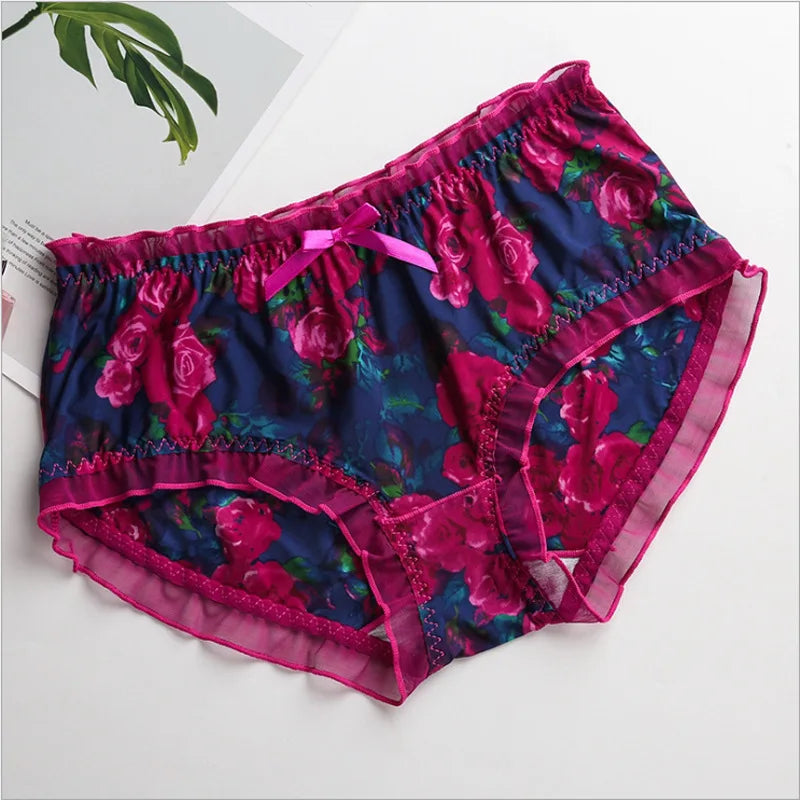 Bragas con Volantes y Lazo Floral | Talla Grande