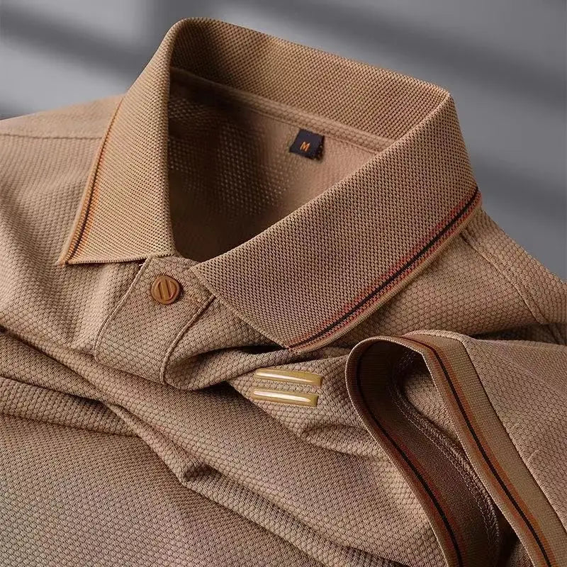Polo Negocios Hombre ∣ Lujo Suave ∣ Estilo Tropical Elegante