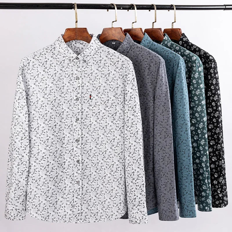 Camisa Slim Fit Algodón 100% | Moda Coreana | Streetwear Vintage | Liso/Estampado