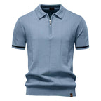 Polo Deportivo Cremallera Hombre | Ajustado Oficina Casual | Tallas S-XXL | Tico Trendy