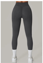 Pantalones de Yoga VEQKING con Pliegues Invisibles para Mujer, Leggings Deportivos de Cintura Alta, Levanta Glúteos, Secado Rápido, Ropa Deportiva para Gimnasio