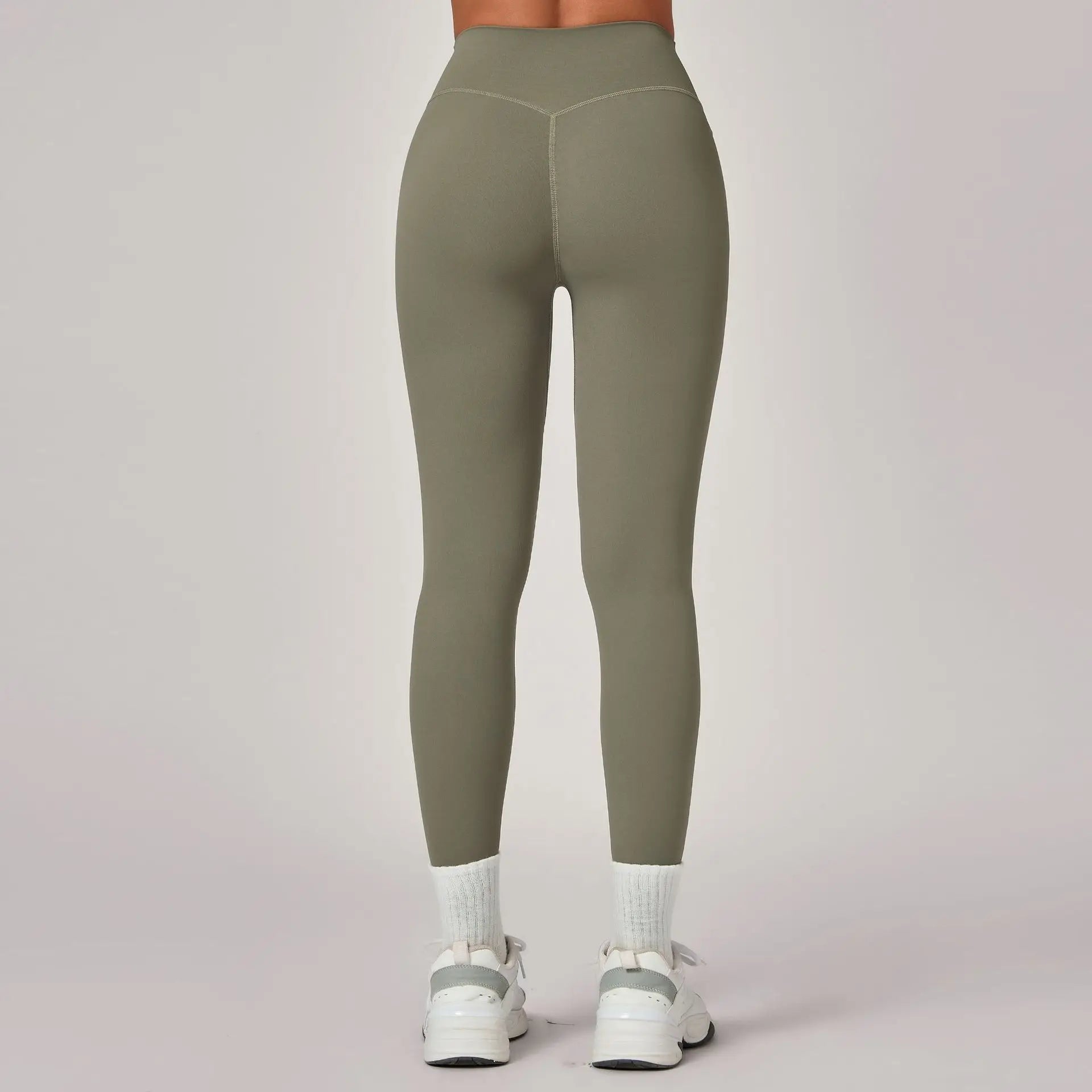 VEQKING Pantalones de Yoga de Cintura Alta para Mujer, Leggings Deportivos con Efecto Scrunch Oculto, de Secado Rápido, Mallas de Gimnasio Suaves para Entrenamiento y Running