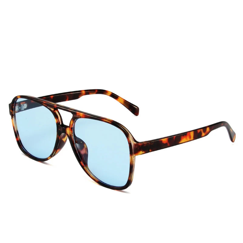 Gafas de Sol Cuadradas de Puente Doble Estilo Tendencia Tico