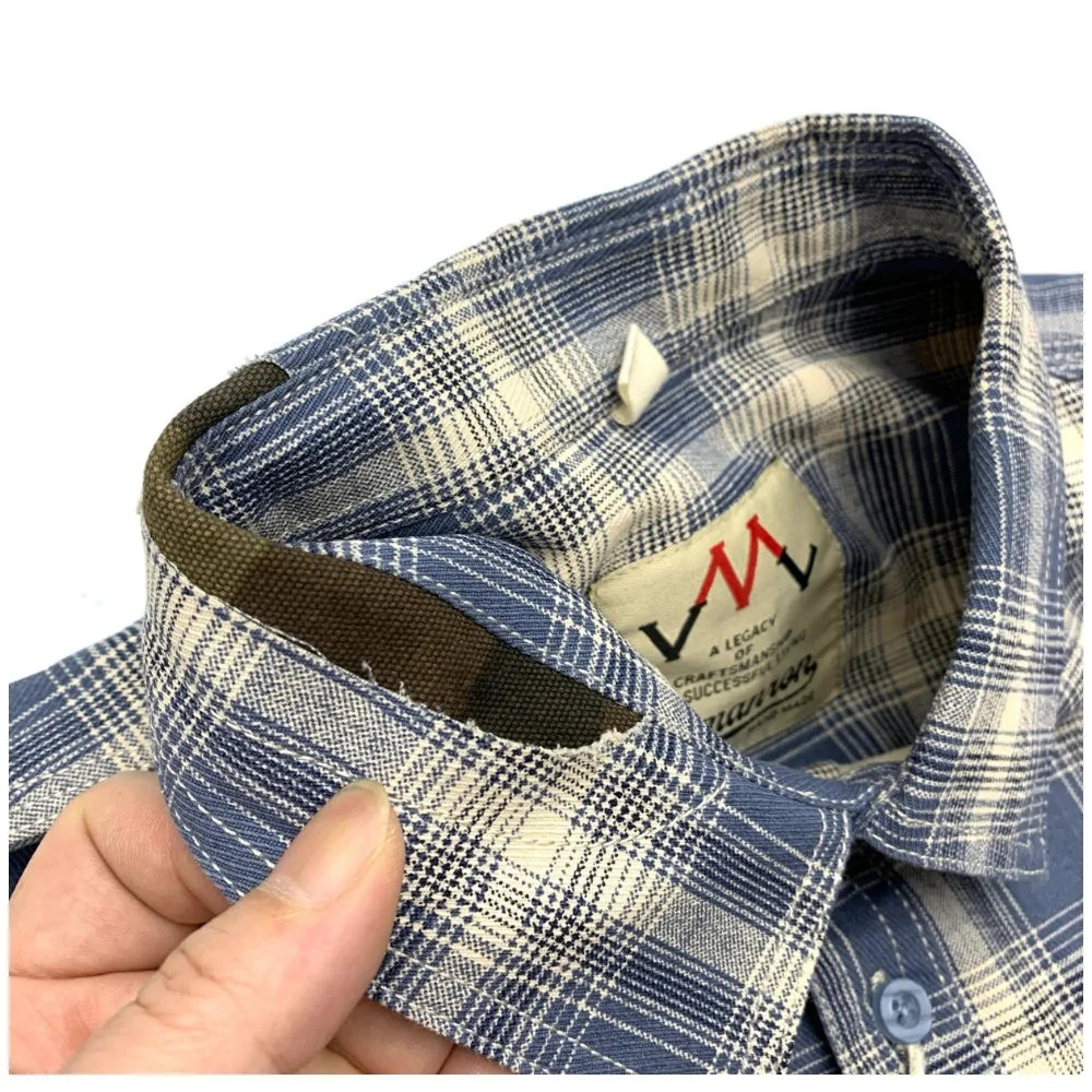 Camisa Cuadros Hombre | Algodón 100% | Estilo Retro Japonés | Manga Corta | Ticotrendy Costa Rica