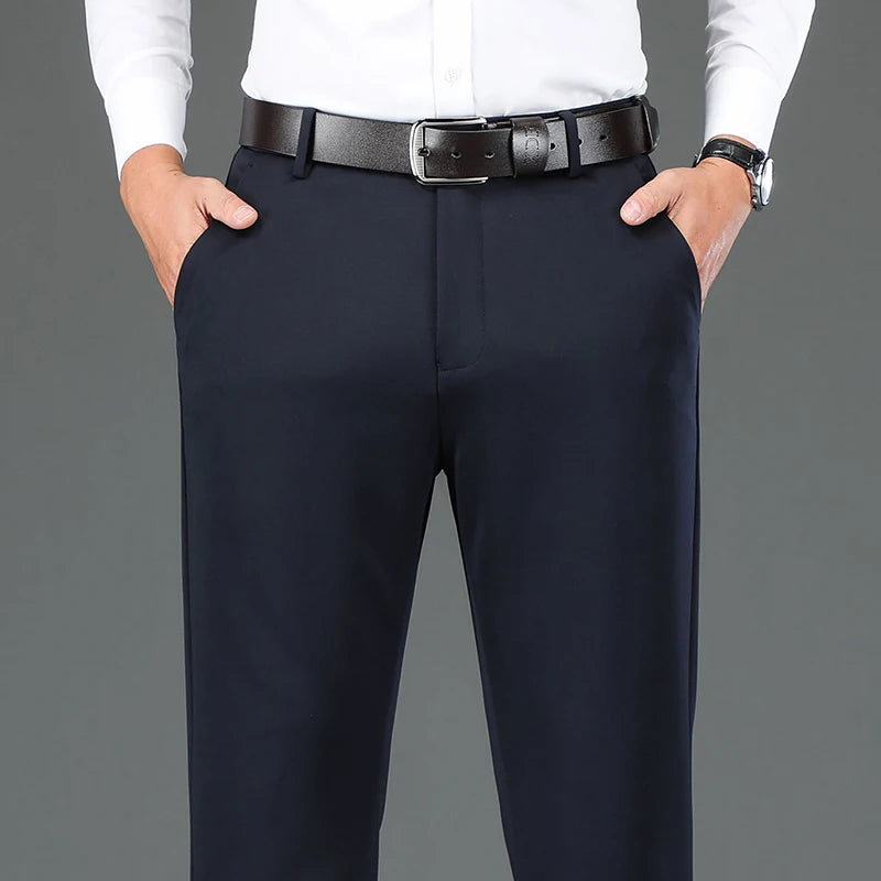 Pantalones de Negocio para Hombre | Corte Recto Elástico | Calidad Premium | Ticotrendy