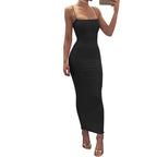 Vestido Sexy De Verano Ceñido Sin Mangas Espalda Descubierta 2025