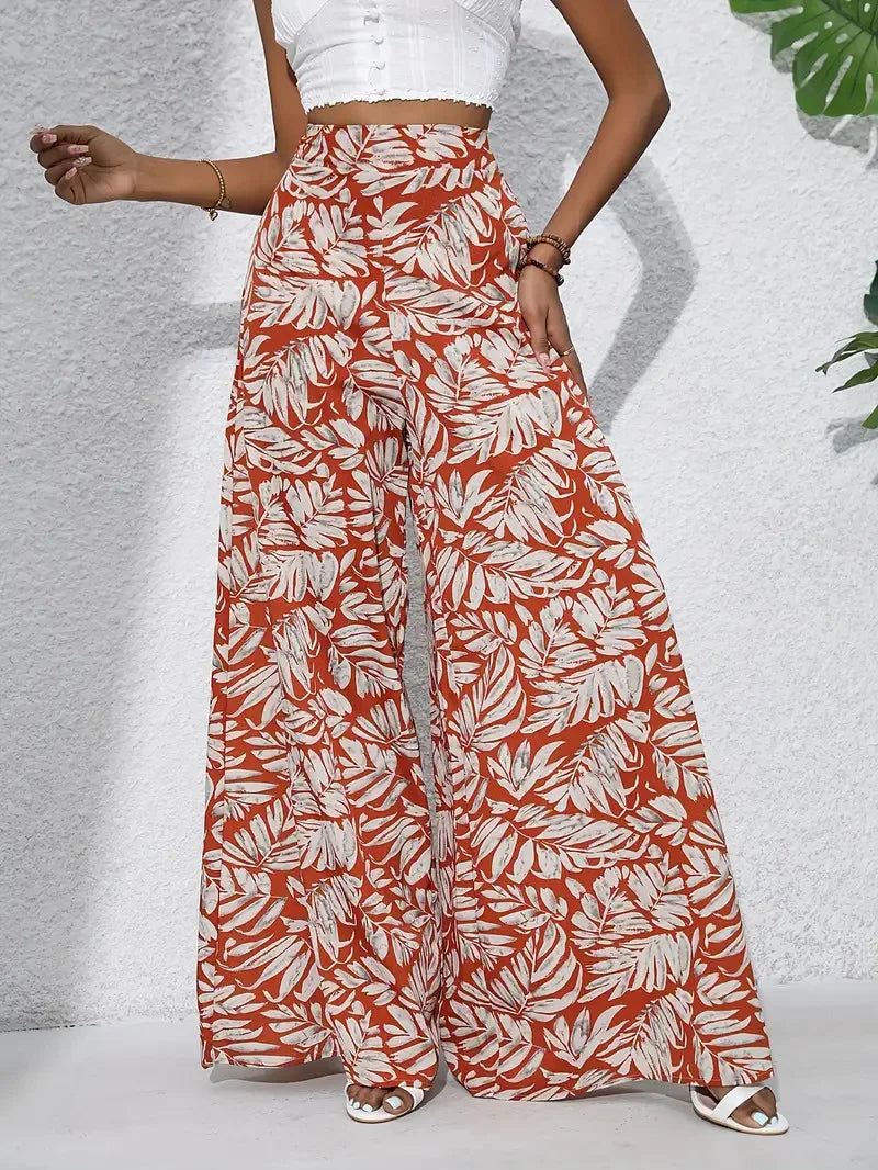 Pantalón Casual Estampado | Diseño Coreano Popular | Estilo Coreano Suelto