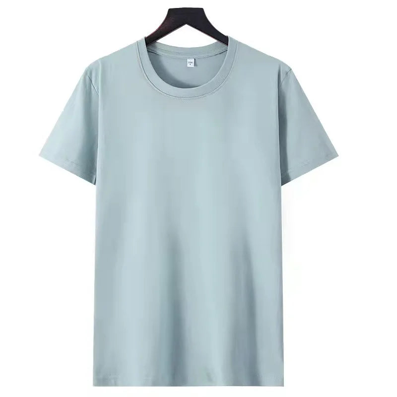 Camiseta Básica de Algodón Unisex | Media Manga | Colores Sólidos | Corte Casual