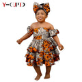 Vestido Ankara Multicapa Volantes Niña | Fiesta Bazin Riche | Tallas S-XXL | Tico Trendy