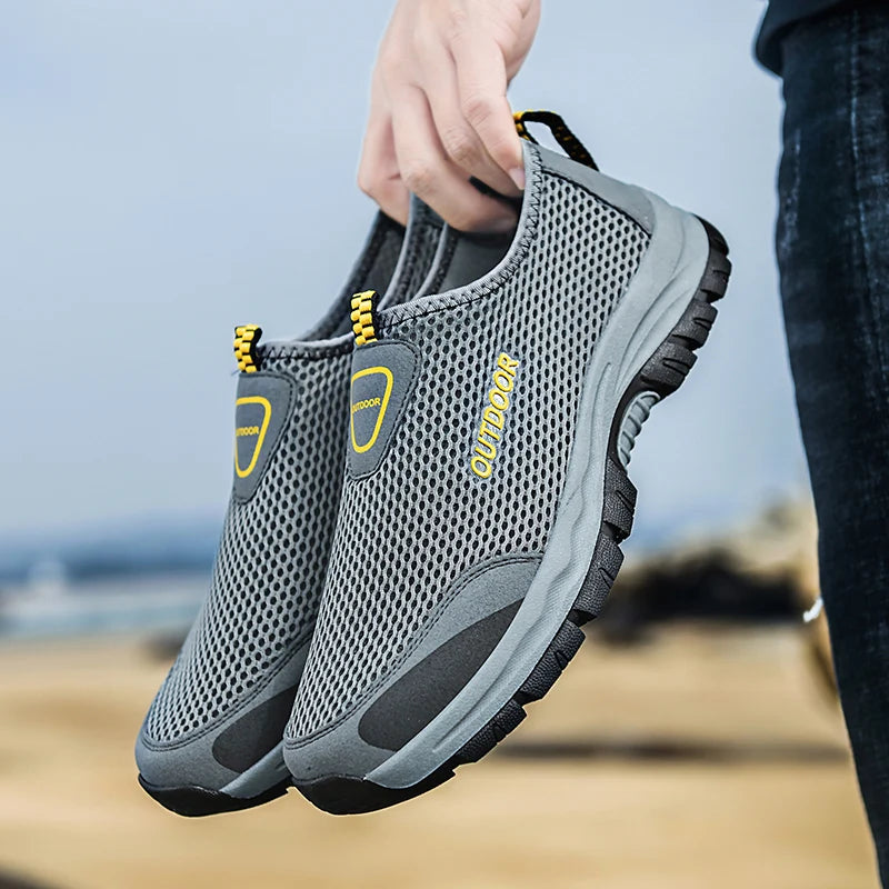 Mocasines Casuales Hombre | Malla Respirable Ligera Confort Estilo Tico | Talla Grande