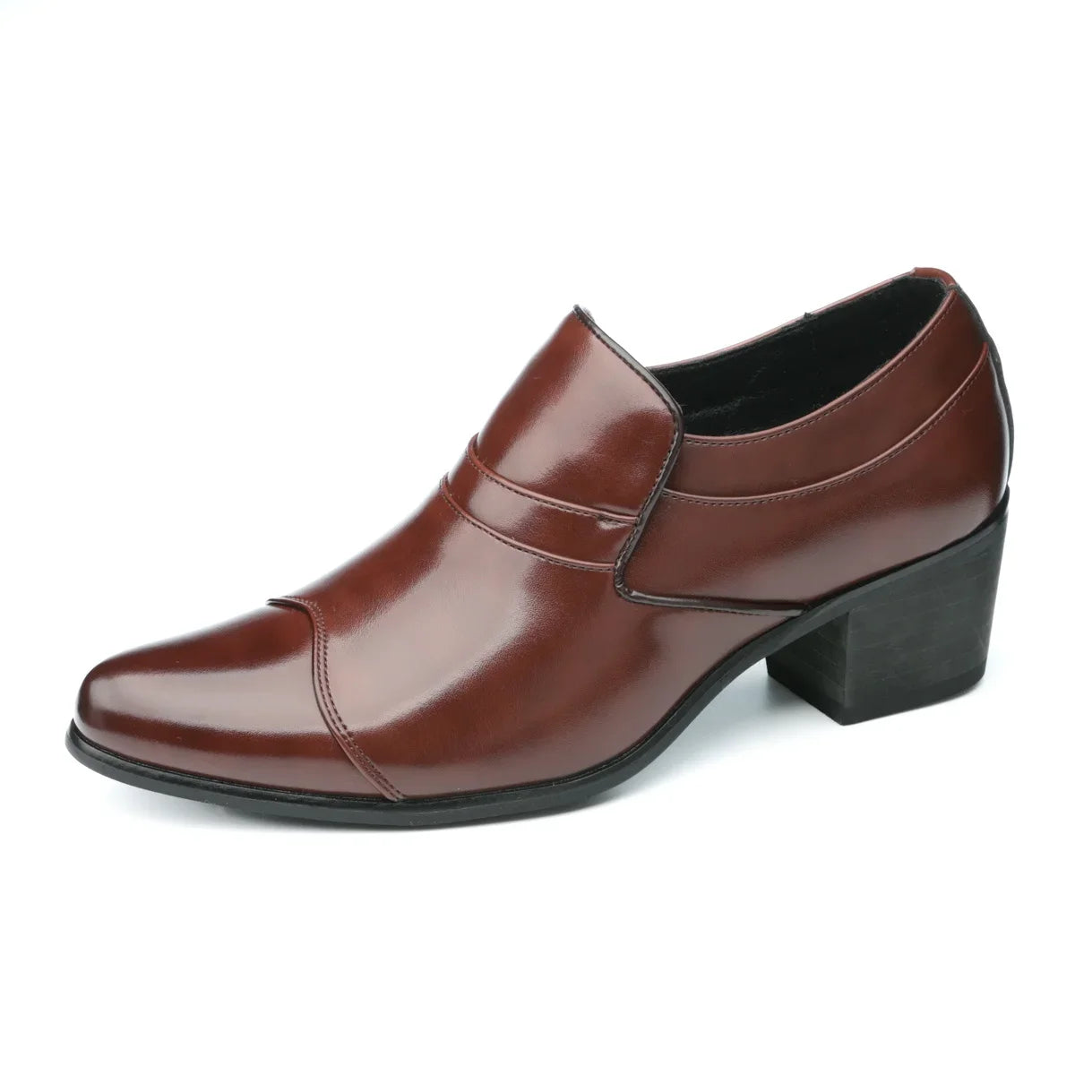 Zapatos Hombre Charol Negros Clásicos Punta Puntiaguda Formales | Fiesta