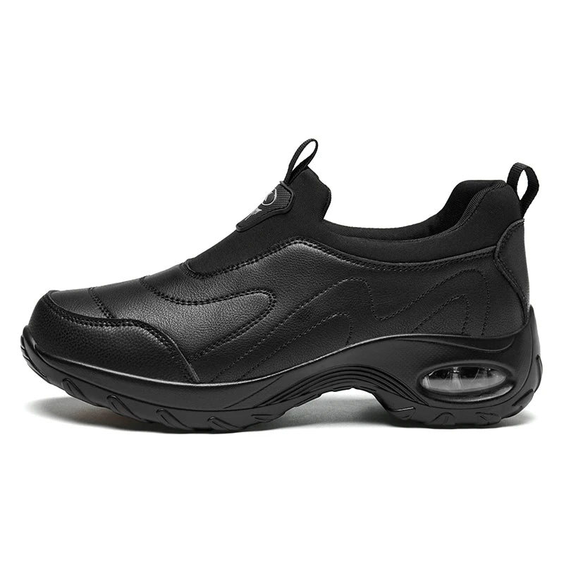 Zapatillas Informales Sin Cordones | Cuero con Cojín de Aire | Antideslizantes | Cómodas