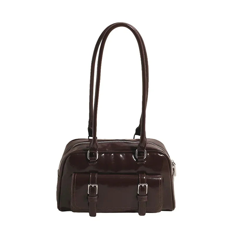 Bolsos De Mano Vintage De Lujo Mujer Elegantes De Piel Sintética