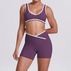Conjunto Deportivo Mujer 2 Piezas | Yoga Gimnasio | Secado Rápido Ajuste Delgado