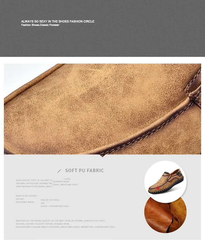 Mocasines Lujo Hombre ∣ Cuero Suave ∣ Zapatos Cómodos para Conducir