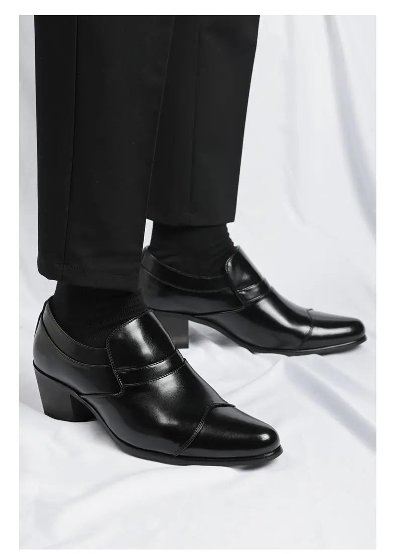 Zapatos Hombre Charol Negros Clásicos Punta Puntiaguda Formales | Fiesta