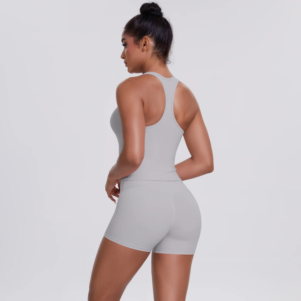 Conjunto Deportivo Mujer 2 Piezas | Sujetador Y Mallas Cintura Alta | Gym Yoga