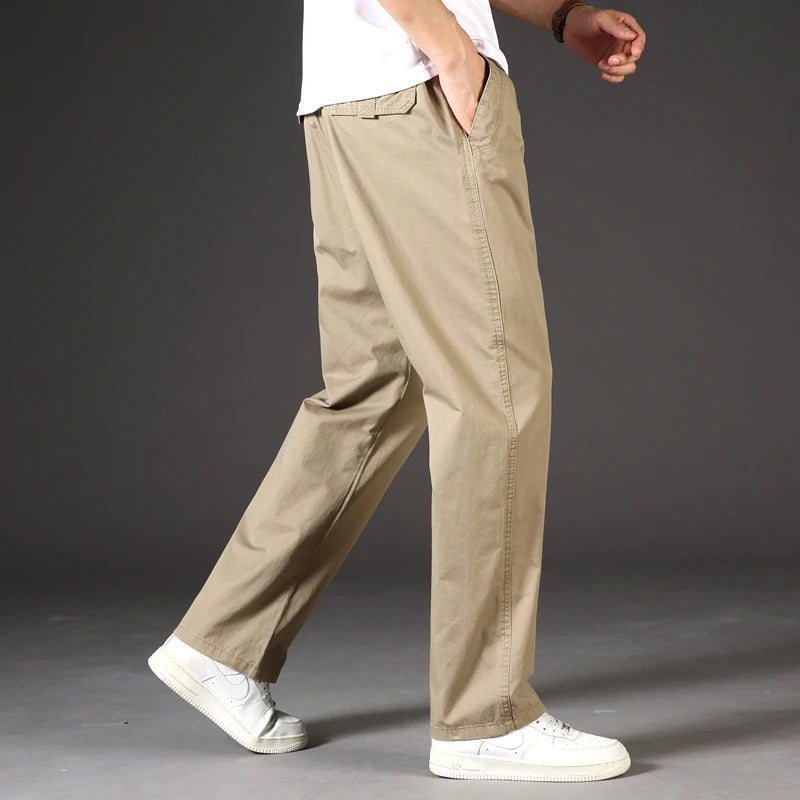 Pantalones Cargo para Hombre | Ajuste Relajado | Colores Negro y Caqui | Ticotrendy