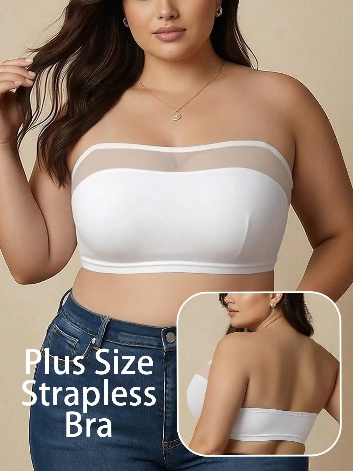 Sujetador Bandeau Sin Costuras Soporte Anticaida | Tico Trendy