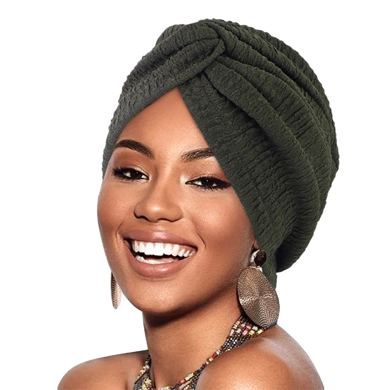Nuevo turbante musulmán para mujer, gorro envolvente para la cabeza, pañuelo elástico para la cabeza, pañuelos, sombreros para el cabello para mujer, gorro, pañuelo interior islámico