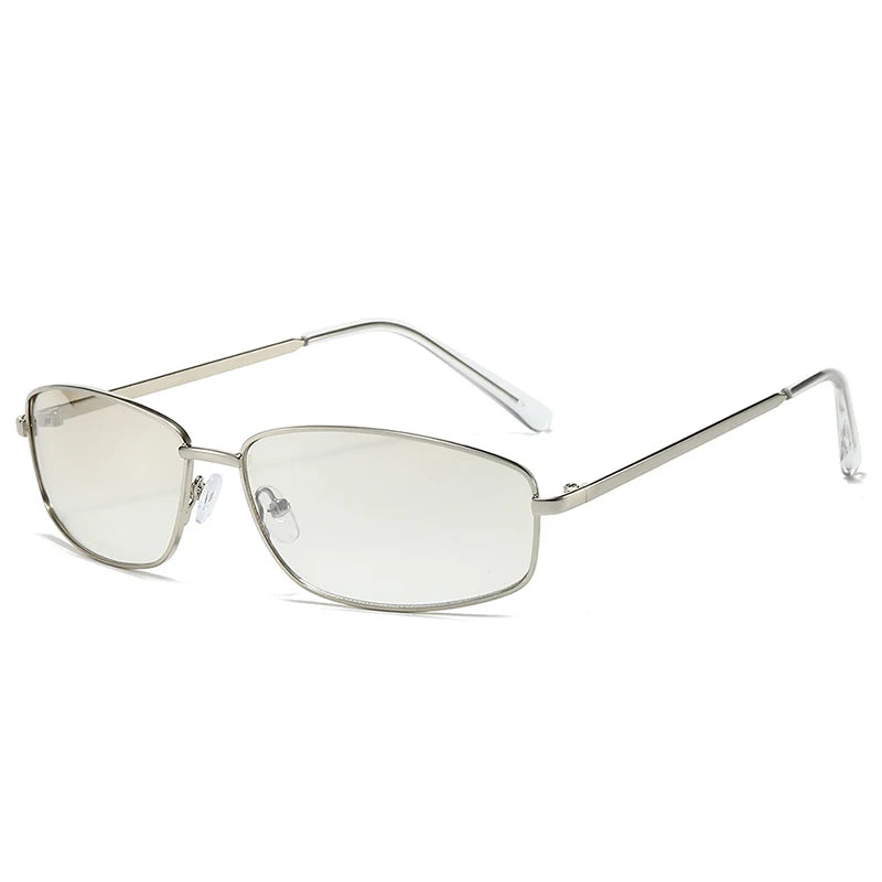 Gafas de Sol Y2K para Mujer Estilo Vintage Punk con Marco Metálico