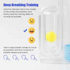 Entrenador De Respiración 3 Bolas | Ejercitador Función Pulmonar Capacidad Vital | Rehabilitación Y Canto