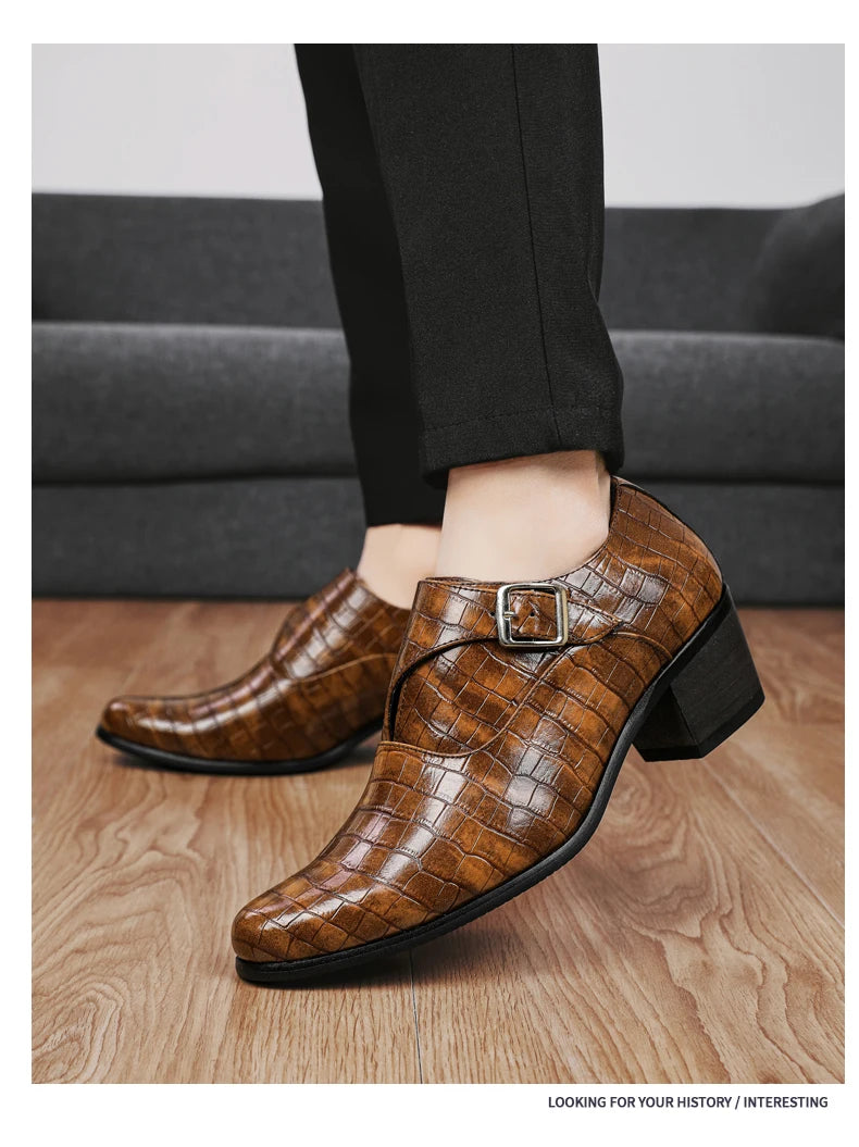 Zapatos Oxford Charol Marrones Hombre | Clásicos Punta Puntiaguda Con Cordones Boda