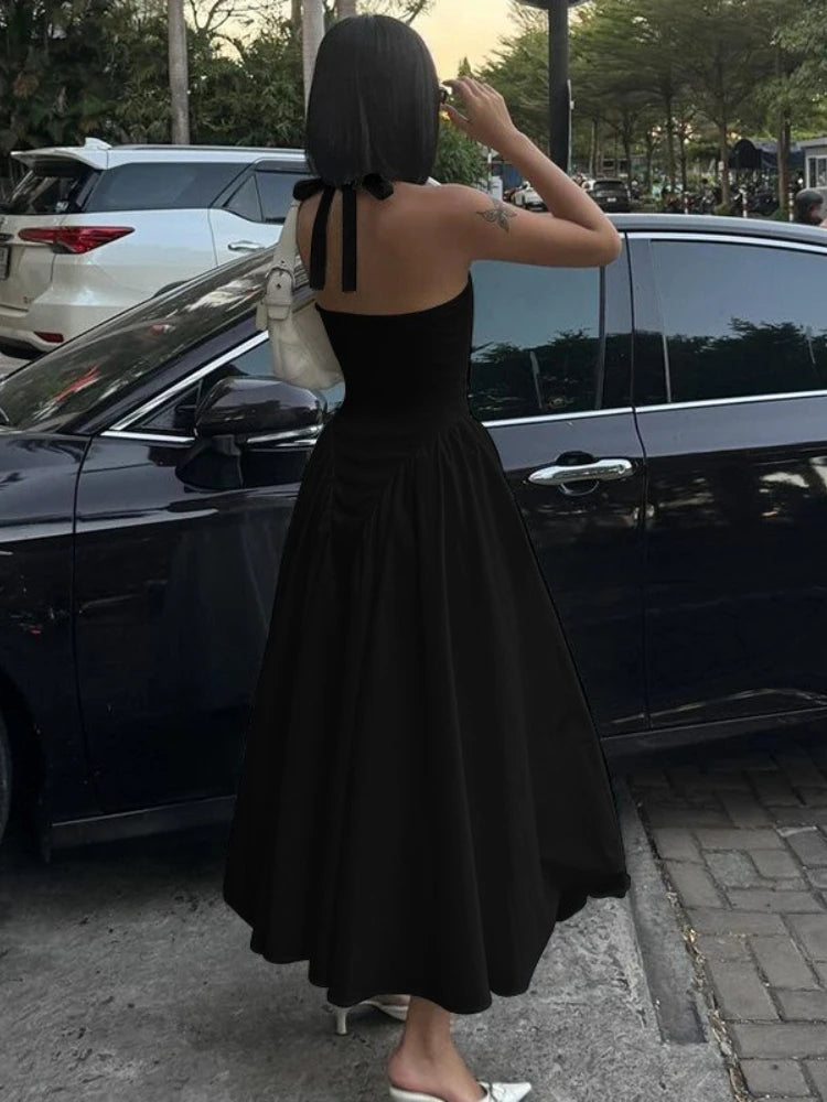 Vestido de fiesta con escote en V y espalda descubierta | Vestidos largos sexys
