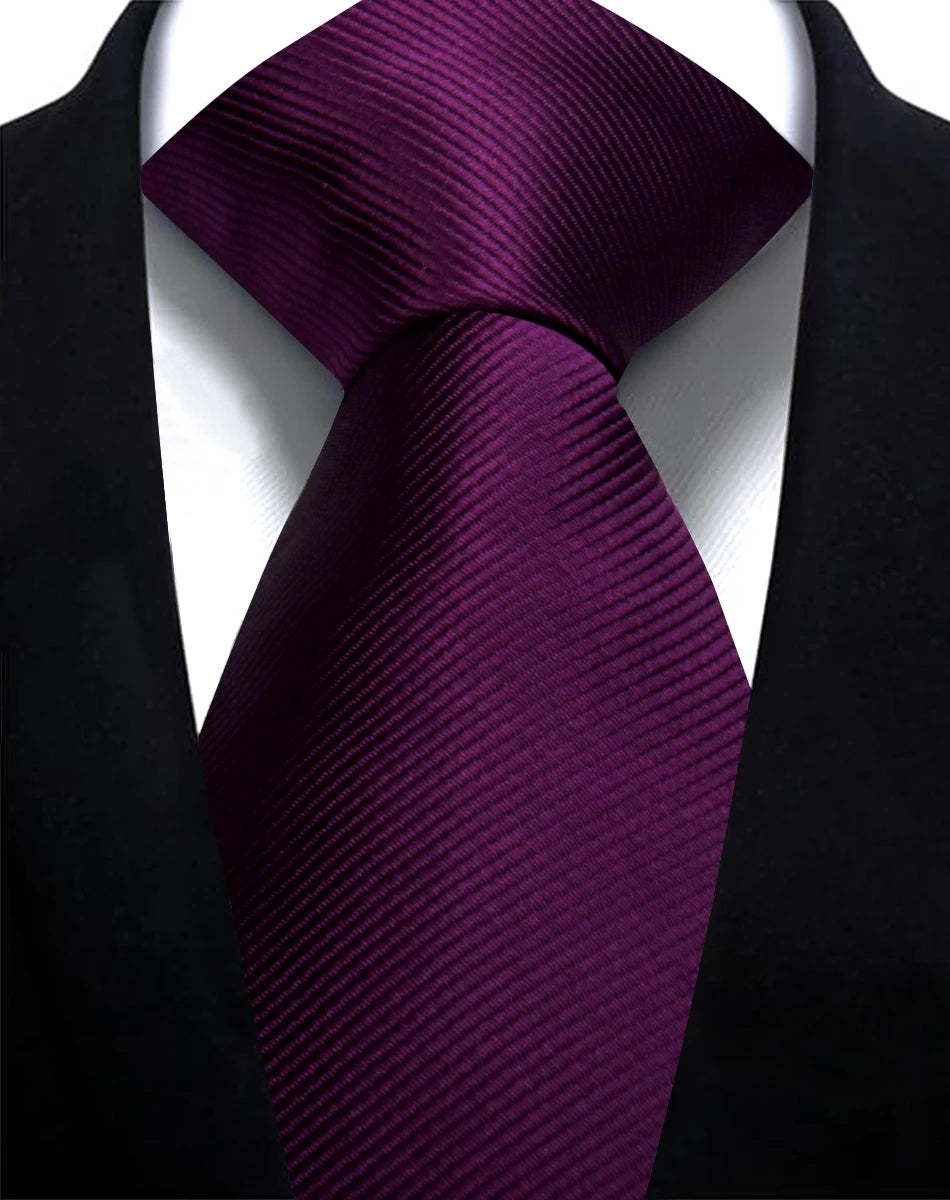 Corbata Lisa De Poliéster Negocios Boda Accesorio De Moda