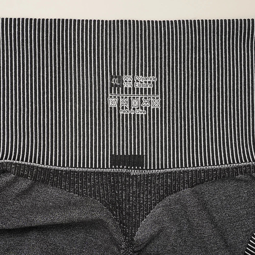 VEQKING 4XL, pantalones deportivos de talla grande para mujer, mallas de Yoga de alta elasticidad sin costuras, mallas de gimnasio con contraste de Color, pantalones de entrenamiento Hiplift