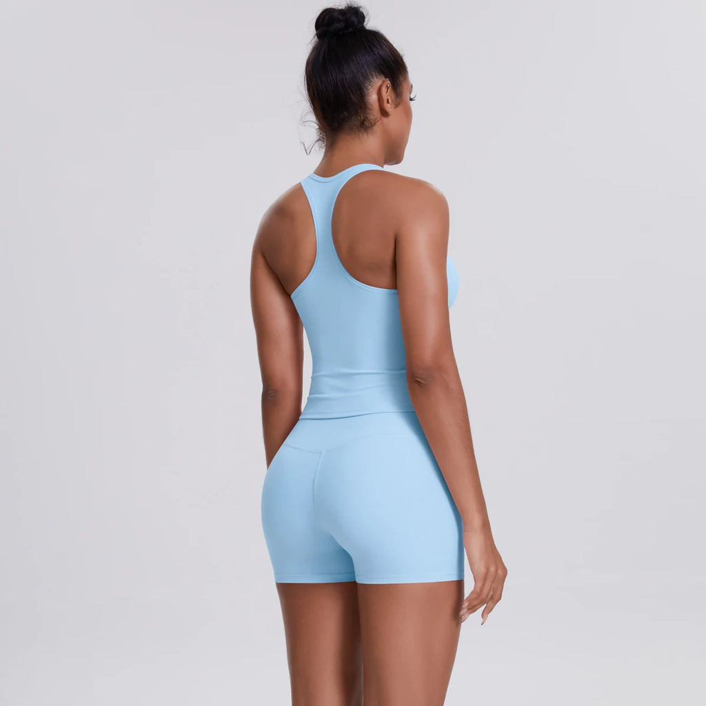 Conjunto Deportivo Mujer 2 Piezas | Sujetador Y Mallas Cintura Alta | Gym Yoga