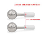 Rodillo de Metal mágico de acero inoxidable para terapia de frío, rodillo de belleza Facial de enfriamiento de oro rosa para la piel, gran oferta