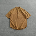 Camisa Lino Algodón Hombre | Estilo Retro | Manga Corta | Cuello Abierto | Ticotrendy Costa Rica